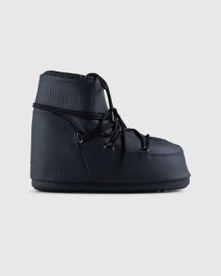 Moon Boot Bottes Basses En Caoutchouc Icon Noir | Bottes