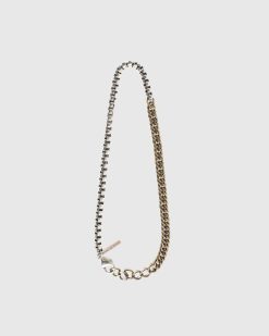 Dries van Noten Collier Chaine Argent/Laiton | Bijoux