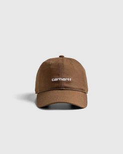 Carhartt WIP Casquette En Toile Avec Inscription Bois/Blanc | Chapeaux