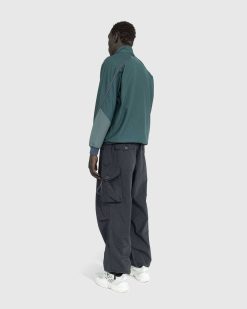 And Wander Veste Polaire Legere Vert | Vetements D'Exterieur