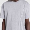 Y/Project T-Shirt A Logo Pince Evergreen Evergreen Grey Melange | T-Shirts