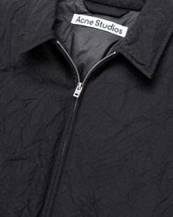 Acne Studios Veste En Nylon Noir | Vetements D'Exterieur