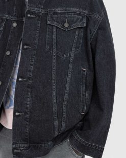 Acne Studios Veste En Jean Oversize Noir | Vetements D'Exterieur