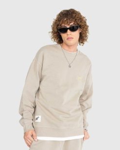 BAPE Pull Ras Du Cou Tres Delave Beige | Sueurs