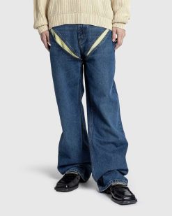 Y/Project Evergreen Jean Decoupe Evergreen Vintage Bleu | Pantalon