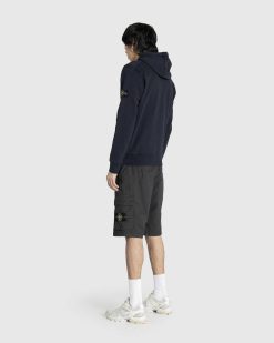 Stone Island Sweat A Capuche Polaire Bleu Marine | Sueurs