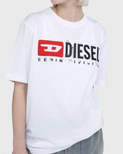 Diesel T-Shirt Denim Division Blanc | T-Shirts