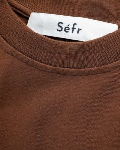 Séfr T-Shirt Atelier En Coton Marron Epais | T-Shirts