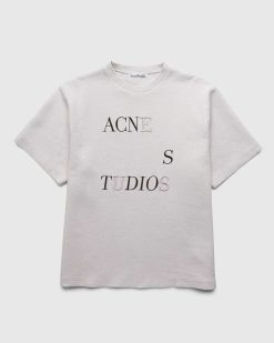 Acne Studios T-Shirt Logo Beige | T-Shirts