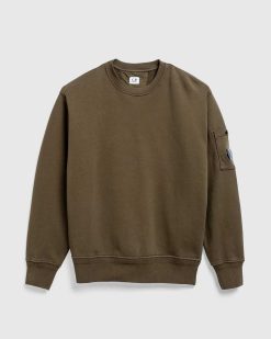 C.P. Company Sweat Polaire Vert Lierre | Sueurs