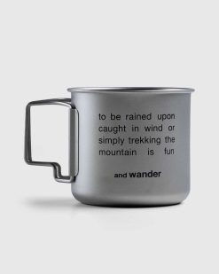 And Wander Tasse En Titane 500Ml Argent | Maison