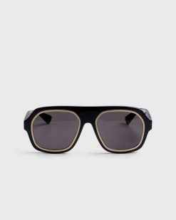 Bottega Veneta Lunettes De Soleil Aviateur A Jante Noire | Des Lunettes De Soleil