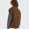 Martine Rose Gilet Torsade Bouilli Marron | Tricots