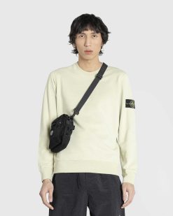 Stone Island Sweat-Shirt Ras Du Cou Teint En Piece Beige Naturel | Sueurs