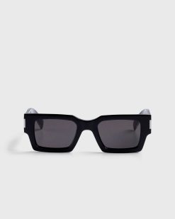 Saint Laurent Lunettes De Soleil A Monture Carree Sl 572 Noir/Cristal | Des Lunettes De Soleil