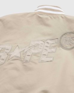 BAPE Veste Varsity Beige | Vetements D'Exterieur