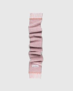 Acne Studios Echarpe A Franges En Laine Mohair Lavande | Accessoires D'Hiver