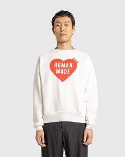 Human Made Sweat Logo Blanc | Sueurs