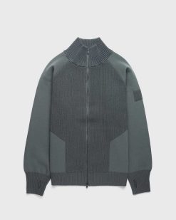 Y-3 Pull En Maille Fz Vert Pierre | Tricots