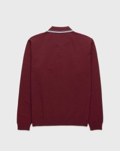 Highsnobiety HS05 Polo Maille Manches Longues Bordeaux | T-Shirts