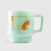 Carhartt WIP Assembler Mug En Verre Jade/Orange | Maison