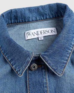 J.W. Anderson Veste En Jean Torsade Bleu Clair | Vetements D'Exterieur