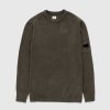 C.P. Company Pull En Maille De Coton Olive Night | Tricots