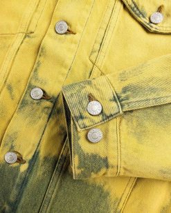 Dries van Noten Veste En Jean Vuskin Citron Vert | Vetements D'Exterieur