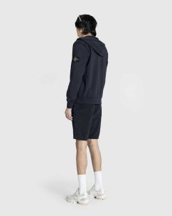 Stone Island Sweatshirt Ras Du Cou Teint En Vetement Bleu Marine | Sueurs