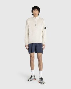 Stone Island Pull Demi-Zip Beige Naturel | Tricots