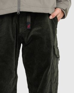 Gramicci Pantalon Cargo Ample En Velours Cotele Vert Fonce | Pantalon