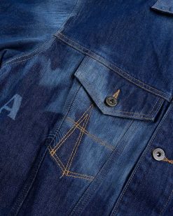 Ahluwalia Veste En Jean Signature Indigo | Vetements D'Exterieur