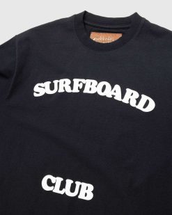 Stockholm Surfboard Club T-Shirt Feuille Club Noir | T-Shirts