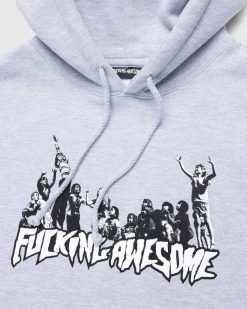 Fucking Awesome Sweat A Capuche Hug The Earth Gris Chine | Sueurs