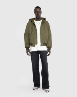 Acne Studios Veste Matelassee Ripstop Vert Olive | Vetements D'Exterieur