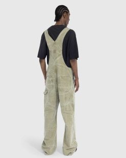 Acne Studios Salopette Toile Kaki Beige | Pantalon