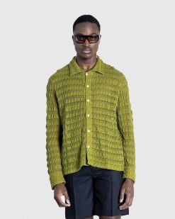 Séfr Chemise Yasu Tricot Foret | Chemises