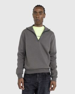 Acne Studios Pull Zippe Gris Boue | Sueurs