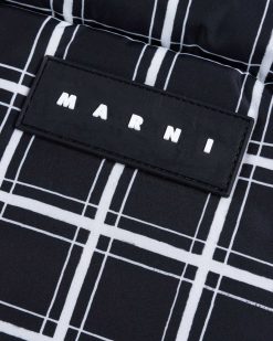 Marni Mini Sac Fourre-Tout A Carreaux Noir | Sacs