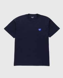 Carhartt WIP T-Shirt Patch Coeur S/S Bleu | T-Shirts