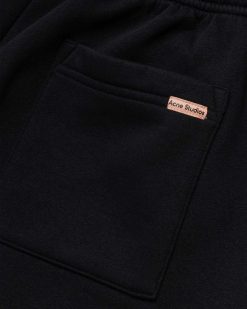 Acne Studios Pantalon De Survetement En Coton Noir | Pantalon