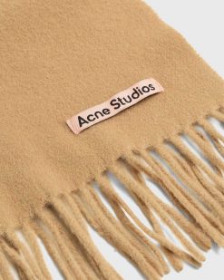 Acne Studios Echarpe Skinny En Laine Avoine Melange | Accessoires D'Hiver