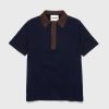 Jil Sander Chemise En Maille A Manches Courtes Bleu Fonce | T-Shirts