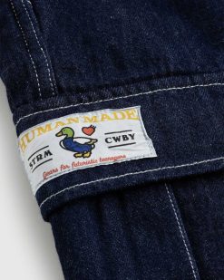 Human Made Pantalon Cargo En Jean Indigo | Pantalon