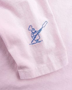 Beigel Bake T-Shirt Logo Manches Longues Rose | T-Shirts