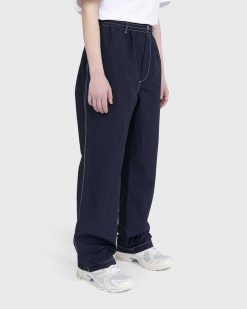 Highsnobiety Pantalon Surpiqures Contrastees Marine | Pantalon