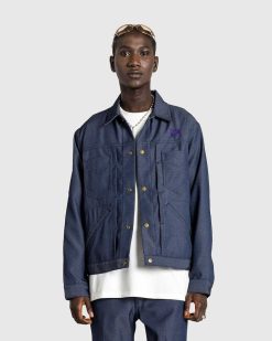 Needles Veste Penny Jean Poly Twill Marine | Vetements D'Exterieur