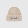 Highsnobiety Bonnet Neu York Beige | Accessoires D'Hiver