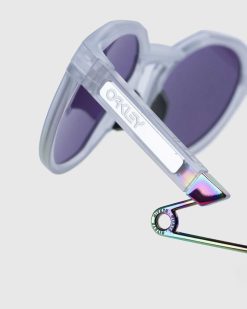 Oakley Hstn Metal Mat Clair/Prizm Violet | Des Lunettes De Soleil