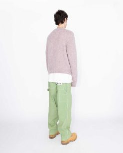 Highsnobiety HS05 Cardigan Alpaga Brosse Rose Pale | Tricots